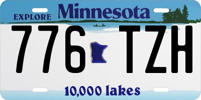MN license plate 776TZH