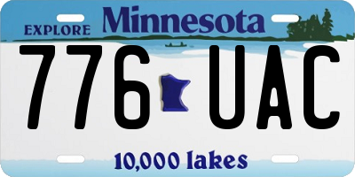 MN license plate 776UAC