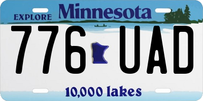 MN license plate 776UAD