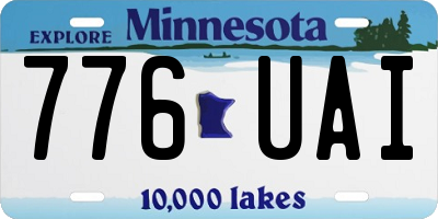 MN license plate 776UAI