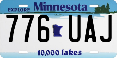 MN license plate 776UAJ