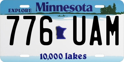 MN license plate 776UAM