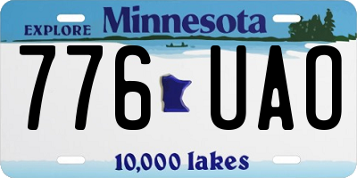 MN license plate 776UAO