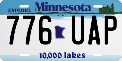 MN license plate 776UAP