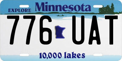 MN license plate 776UAT