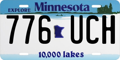 MN license plate 776UCH
