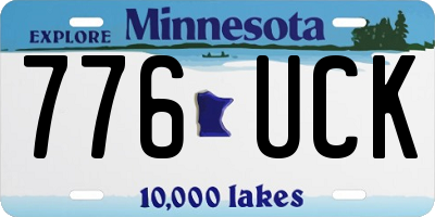 MN license plate 776UCK