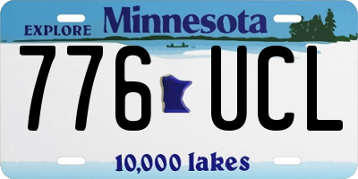 MN license plate 776UCL