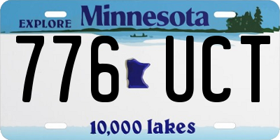 MN license plate 776UCT