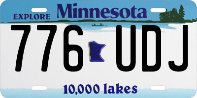 MN license plate 776UDJ