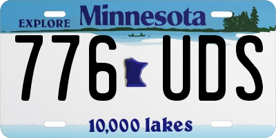 MN license plate 776UDS