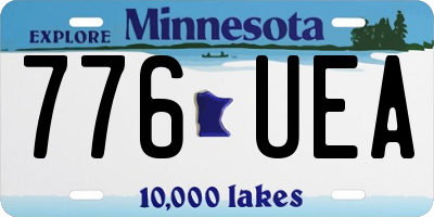 MN license plate 776UEA