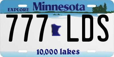 MN license plate 777LDS