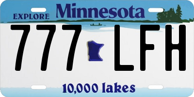 MN license plate 777LFH
