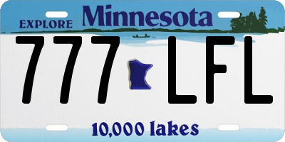 MN license plate 777LFL