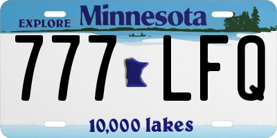 MN license plate 777LFQ