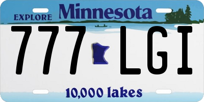 MN license plate 777LGI