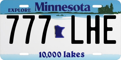 MN license plate 777LHE