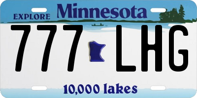 MN license plate 777LHG