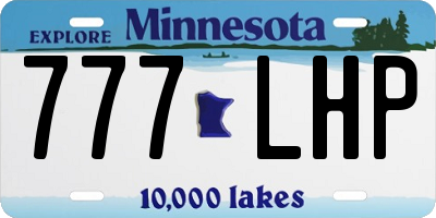 MN license plate 777LHP