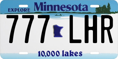 MN license plate 777LHR