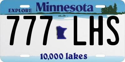MN license plate 777LHS