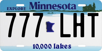 MN license plate 777LHT