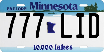 MN license plate 777LID