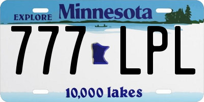 MN license plate 777LPL