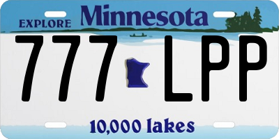 MN license plate 777LPP