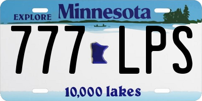 MN license plate 777LPS
