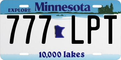MN license plate 777LPT