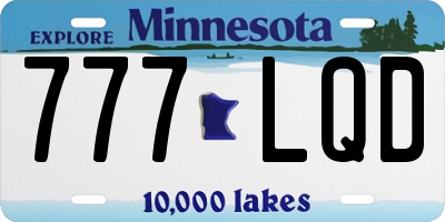 MN license plate 777LQD