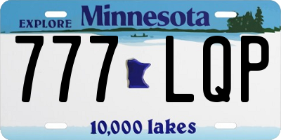 MN license plate 777LQP