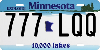 MN license plate 777LQQ