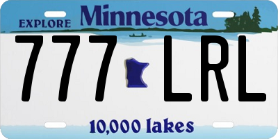 MN license plate 777LRL