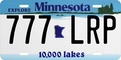 MN license plate 777LRP
