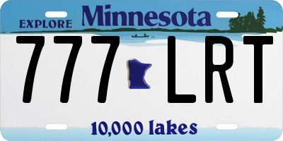 MN license plate 777LRT