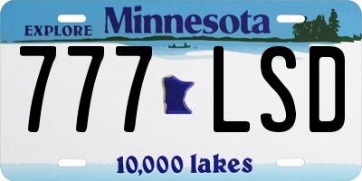 MN license plate 777LSD