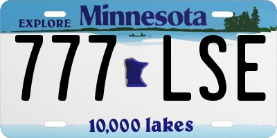 MN license plate 777LSE