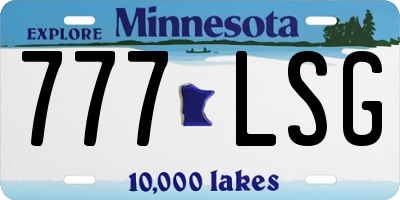 MN license plate 777LSG
