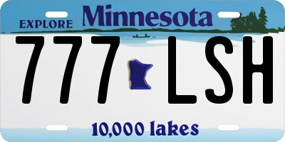 MN license plate 777LSH