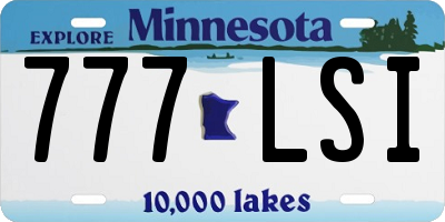 MN license plate 777LSI