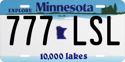 MN license plate 777LSL