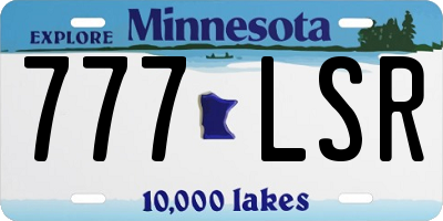 MN license plate 777LSR