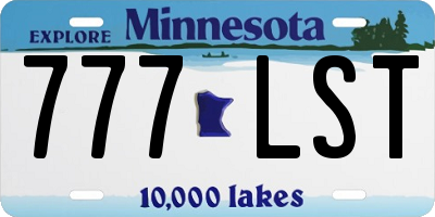 MN license plate 777LST