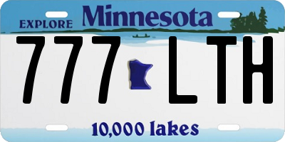 MN license plate 777LTH