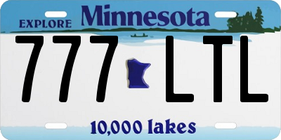 MN license plate 777LTL