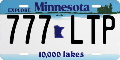 MN license plate 777LTP