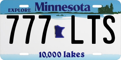 MN license plate 777LTS